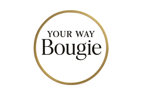 Your Way Bougie, with a gold circle around it 